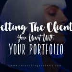 impressing clients with retouching portfolio