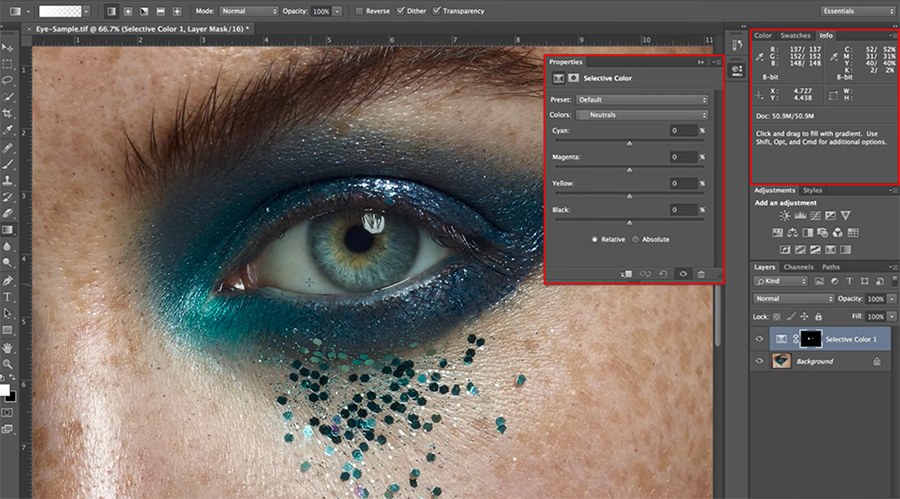 Screenshot How To Naturally Whiten Eyes in Adobe Photoshop