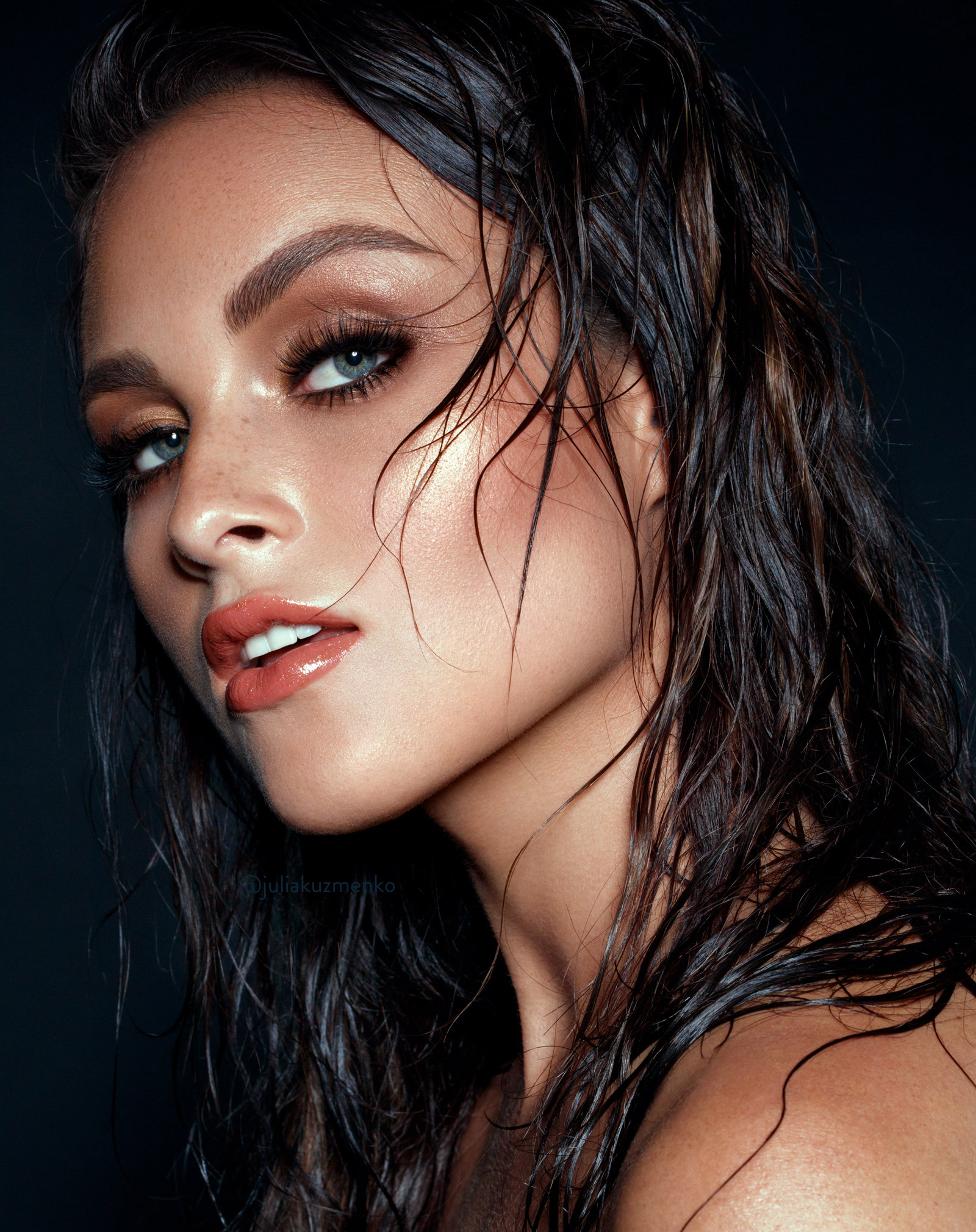 Beauty image retouched with the methods taught in this course