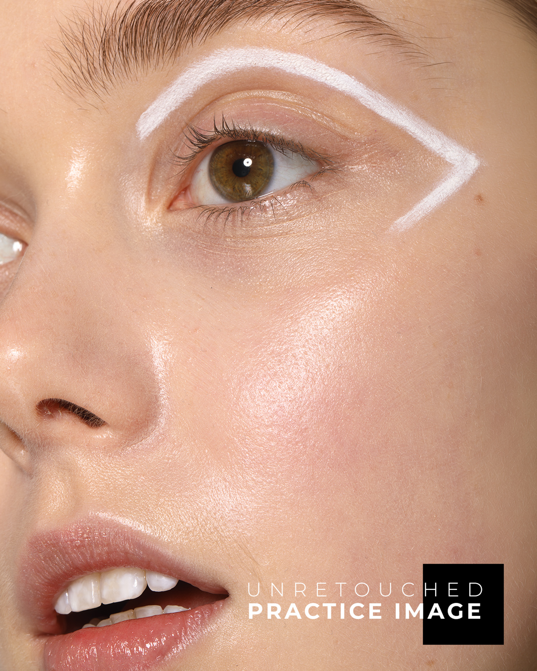 Beauty image retouched with the dodge and burn methods taught in this course
